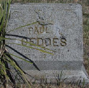 Paul Roadifer Geddes Marker