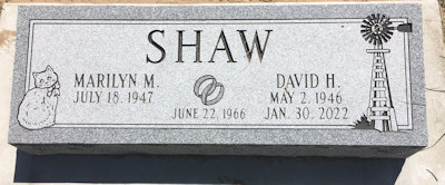 David H. Shaw headstone David H. Shaw headstone