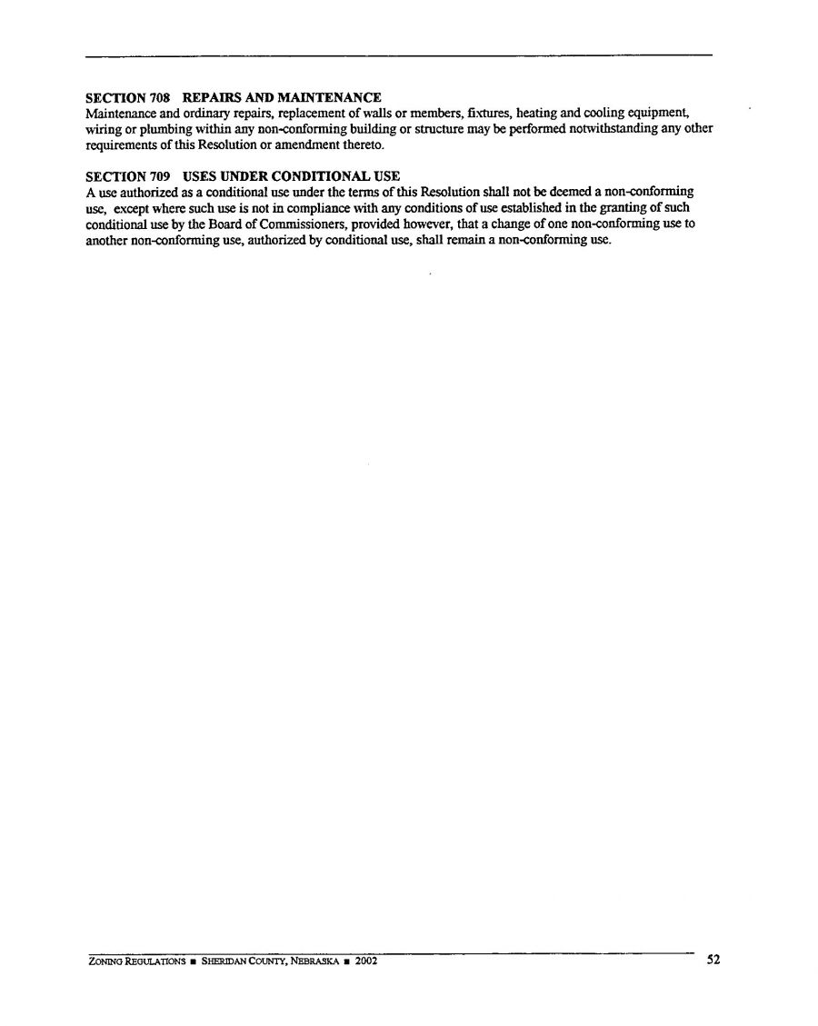  Zoning Regulations - Sheridan County Nebraska - 2002 Page 52